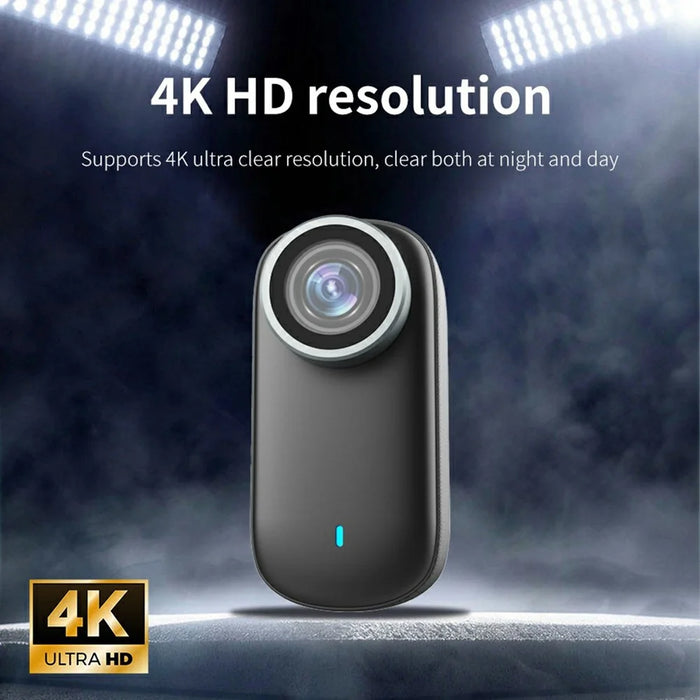 M11 Pets 4K HD Portable Action Camera 1.47 Inch Screen Magnetic Clip-On Thumb Cam Video Recorder with Full Set Accessory - 4