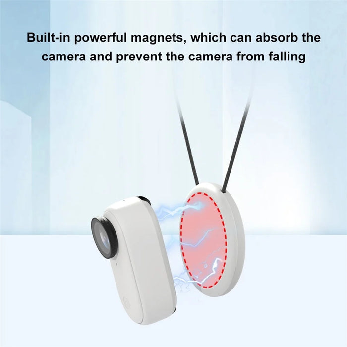 PULUZ PU889W For Insta360 GO 3 Thumb Camera Magnetic Lanyard Hands-Free Shooting Neck Mount - 3