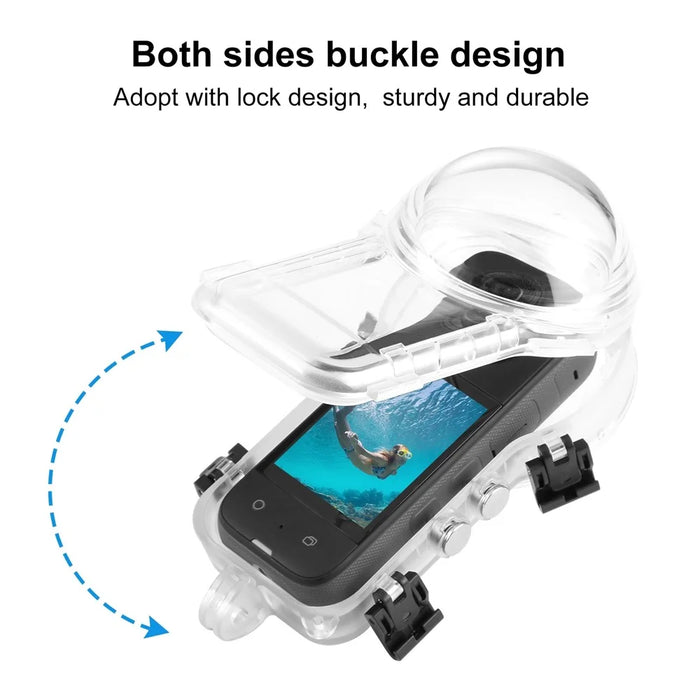 PULUZ PU890T For Insta360 X3 Invisible Diving Case 50m Underwater Waterproof Housing - 4