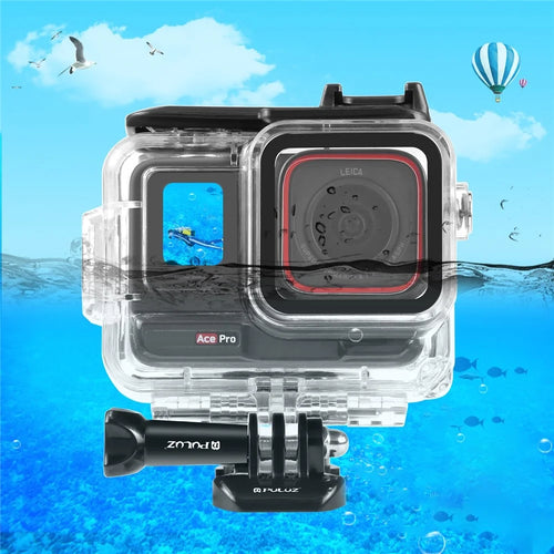 PULUZ PU964T For Insta360 Ace Pro Camera Waterproof Case 60m Underwater Housing - 1