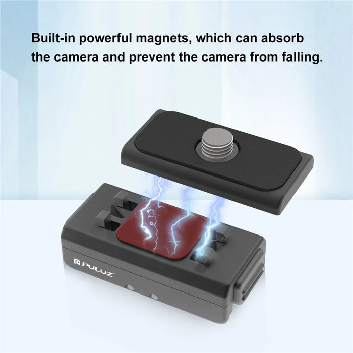 PULUZ PU965B For Insta360 Ace  /  Ace Pro  /  X3  /  One X2 Action Camera Magnetic Quick Release Mount 1 / 4 Inch Screw - 3