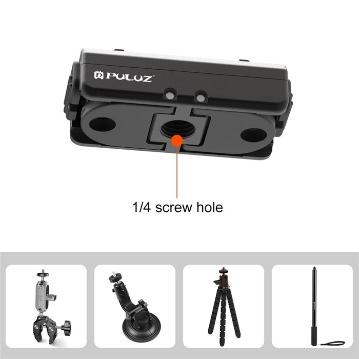 PULUZ PU965B For Insta360 Ace  /  Ace Pro  /  X3  /  One X2 Action Camera Magnetic Quick Release Mount 1 / 4 Inch Screw - 5