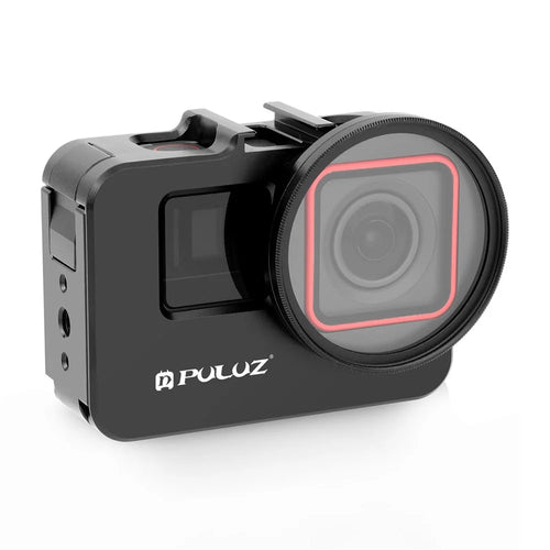 PULUZ PU966B For Insta360 Ace Pro  /  Ace Metal Protective Frame with 52mm UV Filter and Lens Cap - 1