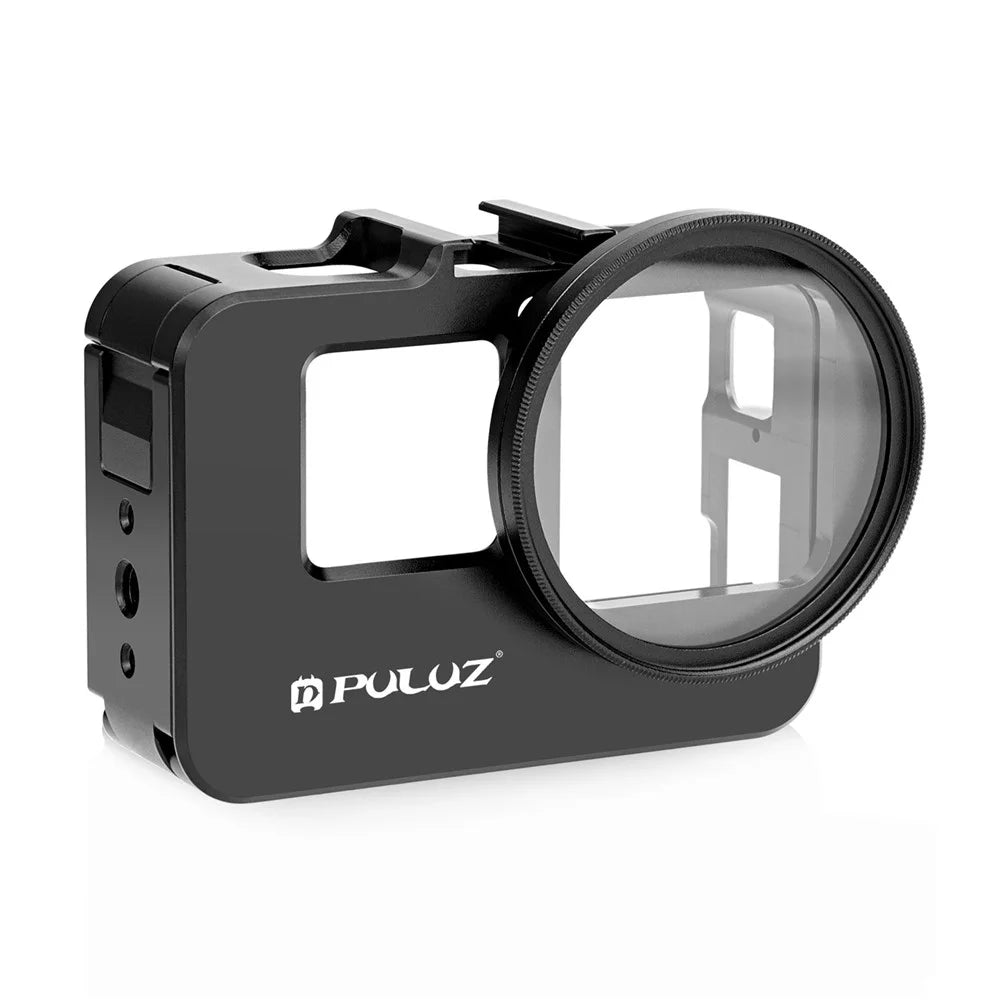 PULUZ PU966B For Insta360 Ace Pro  /  Ace Metal Protective Frame with 52mm UV Filter and Lens Cap - 2