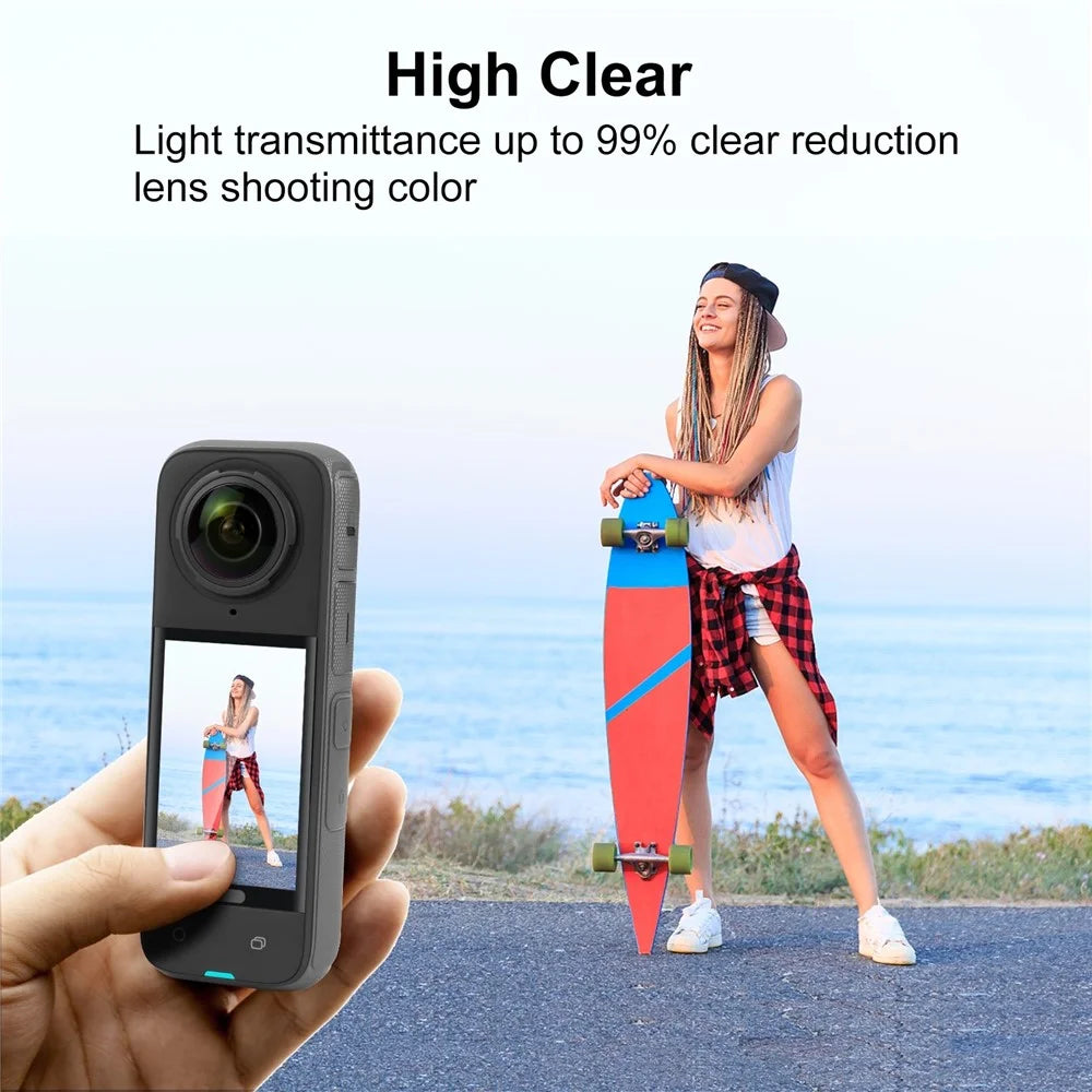 PULUZ PU976T For Insta360 X4 Screen Protector 0.15mm Tempered Glass HD Anti Scratch Film - 5