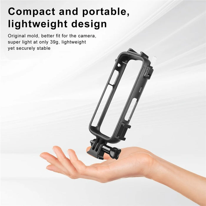 PULUZ PU979B For Insta360 X4 Action Camera Protective Frame PC Cold Shoe Mount Adapter - 5