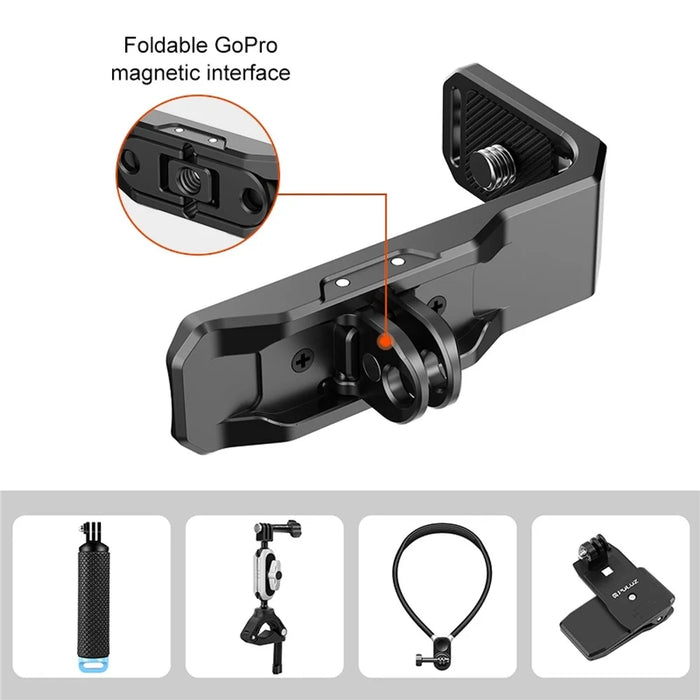 PULUZ PU982B For Insta360 X4 Quick Release L Shape Bracket 1 / 4 Screw GoPro Compatible Mount - 4