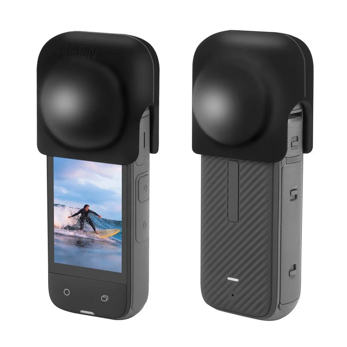 PULUZ PU980B For Insta360 X4 Camera Silicone Lens Protector Cap Dustproof Anti-Scratch Lens Cover - 2