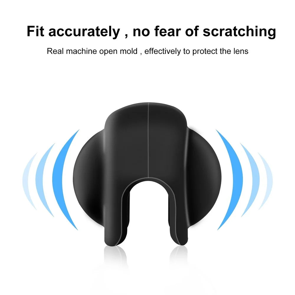 PULUZ PU980B For Insta360 X4 Camera Silicone Lens Protector Cap Dustproof Anti-Scratch Lens Cover - 4