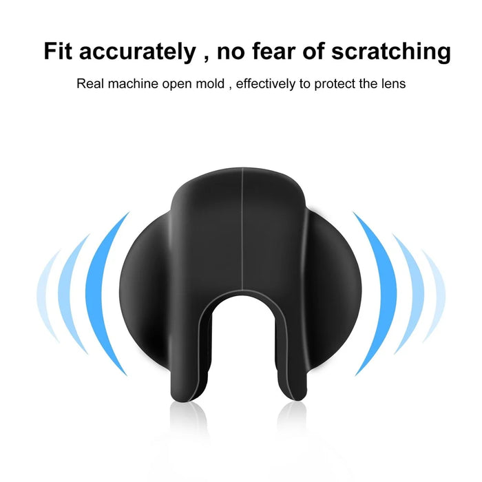 PULUZ PU980B For Insta360 X4 Camera Silicone Lens Protector Cap Dustproof Anti-Scratch Lens Cover - 4