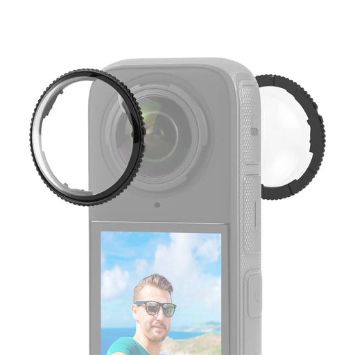 PULUZ PU988T 2Pcs For Insta360 X4  Lens Guards Rotatable Optical Hardened Glass Lens Protector - 1