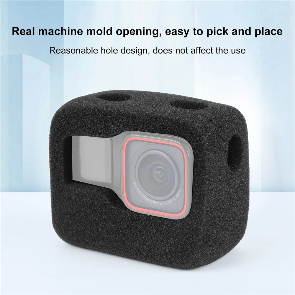 PULUZ PU986B For Insta360 Ace / Ace Pro Windslayer Cover Wind Muff High Density Foam Housing Frame Case - 5