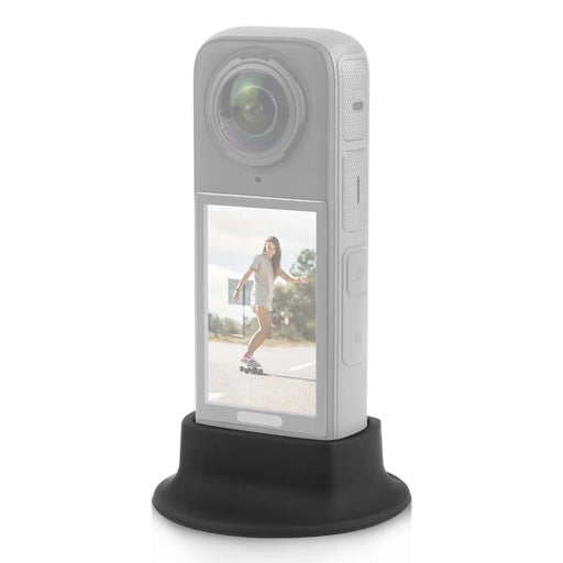 PULUZ PU943B For Insta360 X4 Silicone Base Anti-Slip Desktop Stand Camera Mount Protective Holder - 1