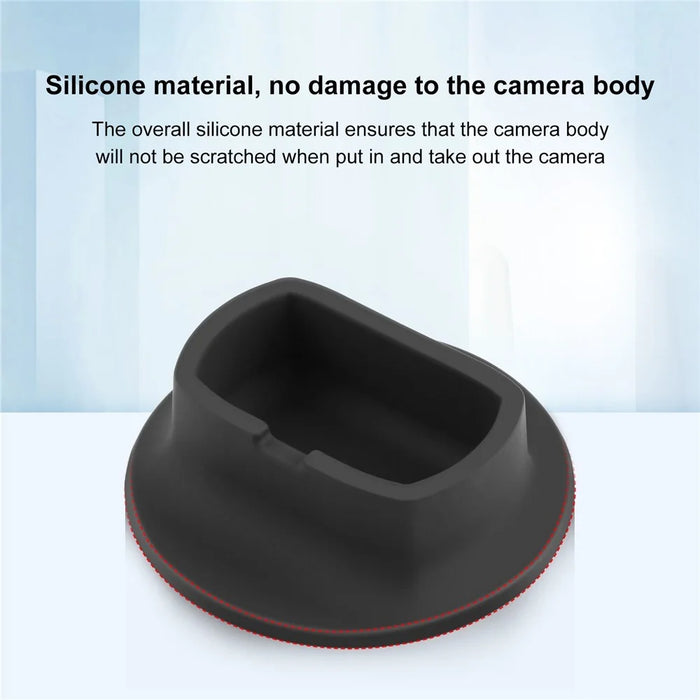 PULUZ PU943B For Insta360 X4 Silicone Base Anti-Slip Desktop Stand Camera Mount Protective Holder - 3