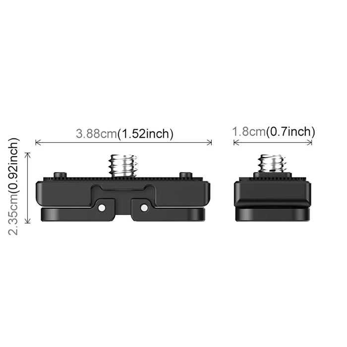 PULUZ PU721B For Insta360 X4 Quick Release Adapter Base 1 / 4 Inch Thread Foldable Connector - 6