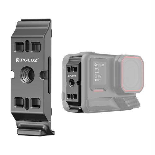 PULUZ PU738B For Insta360 Ace Pro 2 Aluminum Alloy Battery Side Cover Magnetic Quick Release Vertical Lid - 1
