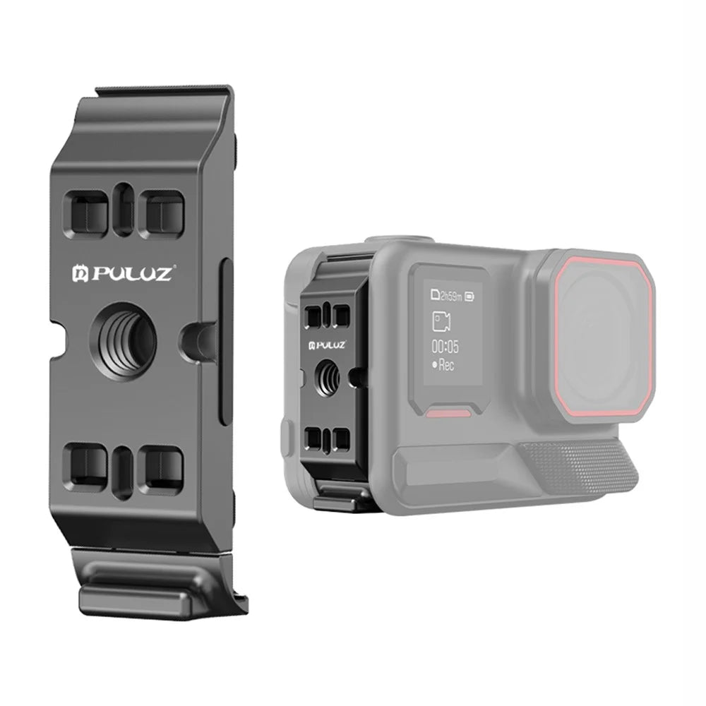 PULUZ PU738B For Insta360 Ace Pro 2 Aluminum Alloy Battery Side Cover Magnetic Quick Release Vertical Lid - 1