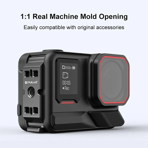 PULUZ PU738B For Insta360 Ace Pro 2 Aluminum Alloy Battery Side Cover Magnetic Quick Release Vertical Lid - 2