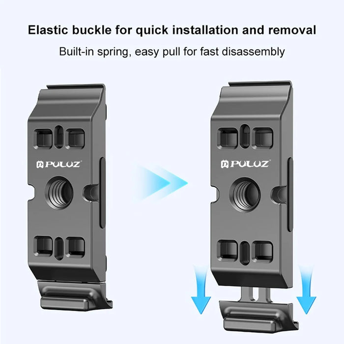 PULUZ PU738B For Insta360 Ace Pro 2 Aluminum Alloy Battery Side Cover Magnetic Quick Release Vertical Lid - 5