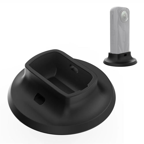 PULUZ PU751B For Insta360 X5 Camera Silicone Base Desktop Non Slip Adhesive Stand - Black - 1