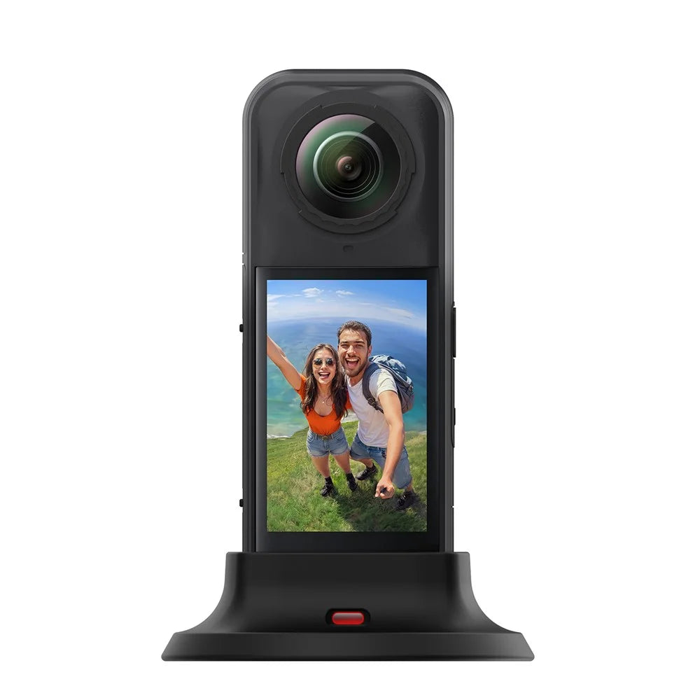 PULUZ PU751B For Insta360 X5 Camera Silicone Base Desktop Non Slip Adhesive Stand - Black - 4