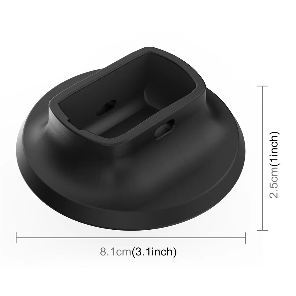 PULUZ PU751B For Insta360 X5 Camera Silicone Base Desktop Non Slip Adhesive Stand - Black - 6