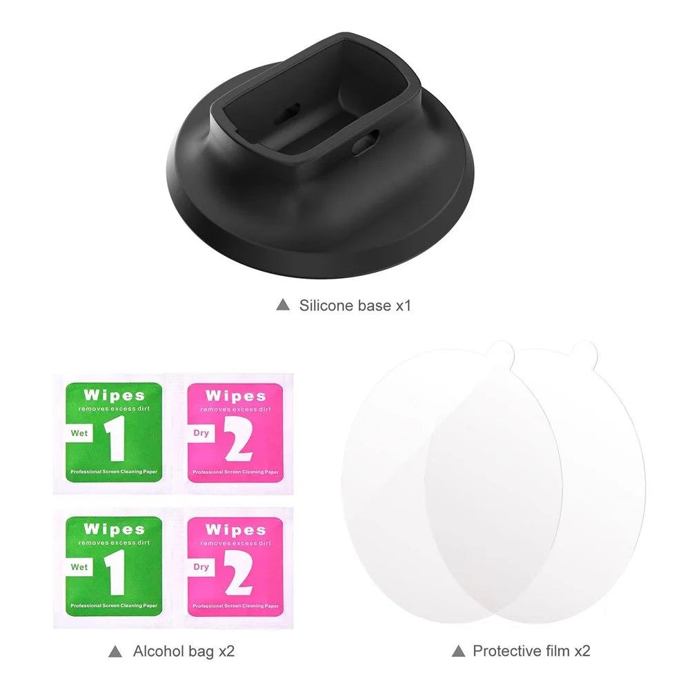 PULUZ PU751B For Insta360 X5 Camera Silicone Base Desktop Non Slip Adhesive Stand - Black - 7