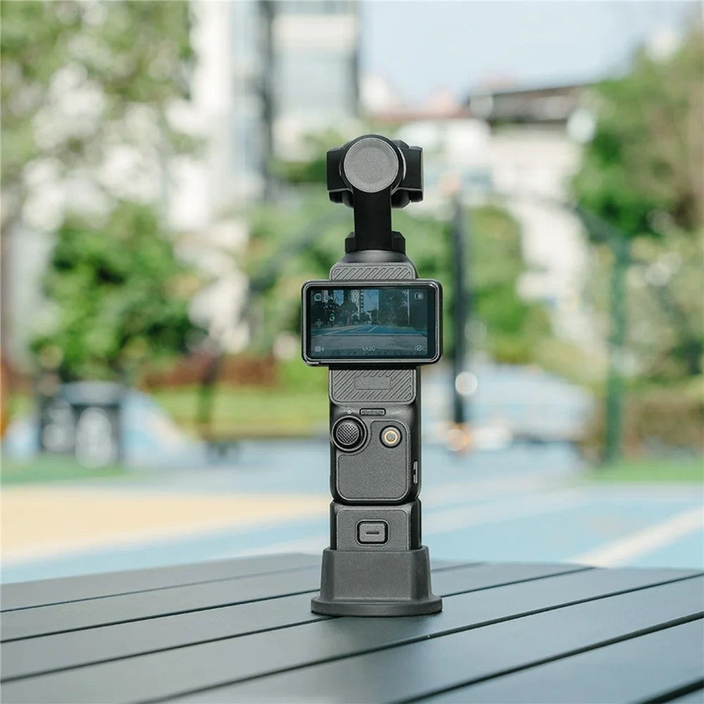 PULUZ PU893B For DJI Osmo Pocket 3 Base Silicone Anti-Slip Desktop Stand Camera Body Handle Mount - 7