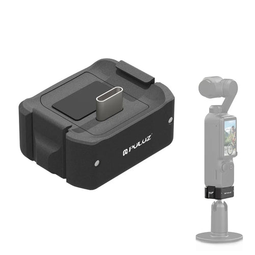 PULUZ PU897B For DJI Osmo Pocket 3 Charging Dock Adapter Base Aluminum Alloy Desktop Stand - 1