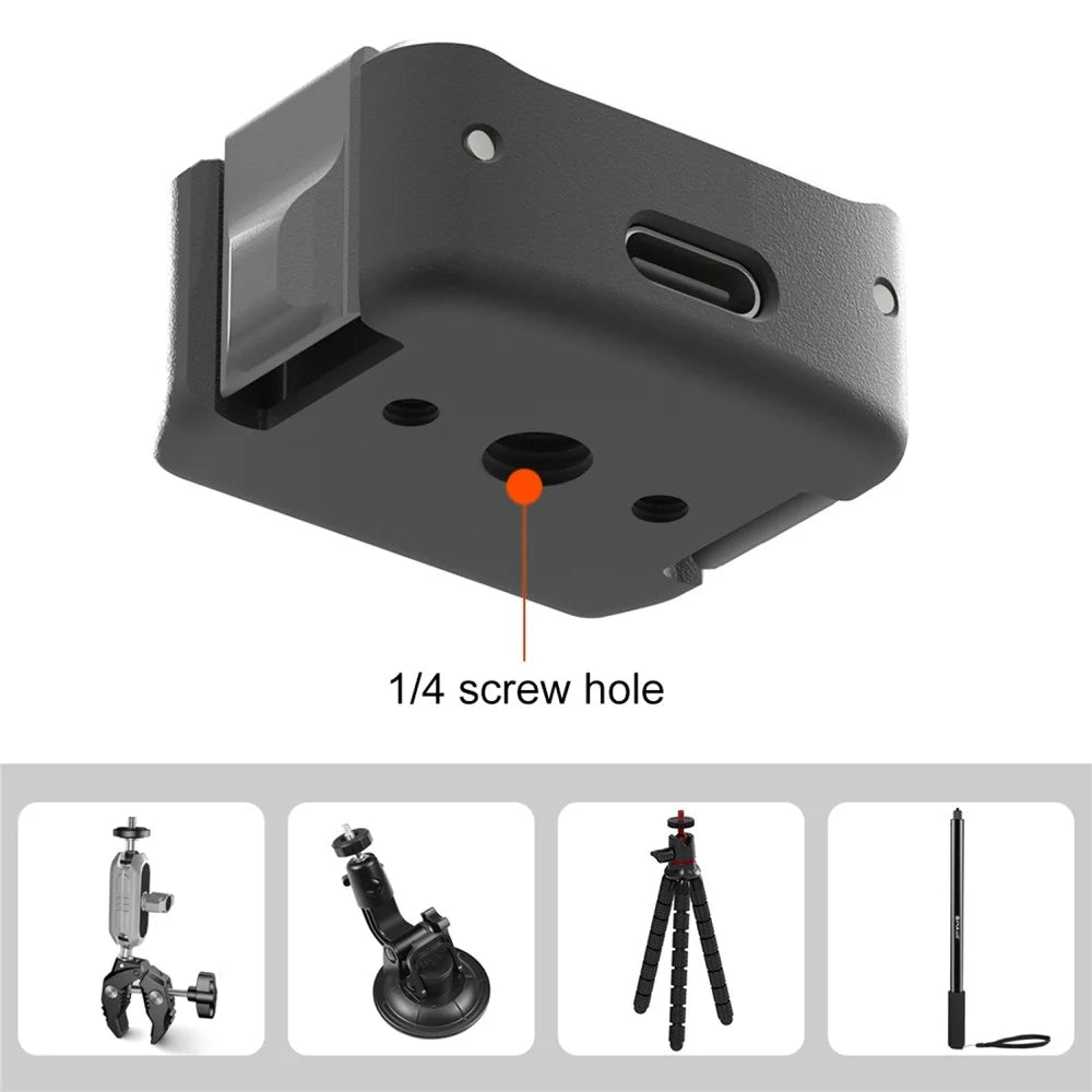 PULUZ PU897B For DJI Osmo Pocket 3 Charging Dock Adapter Base Aluminum Alloy Desktop Stand - 3