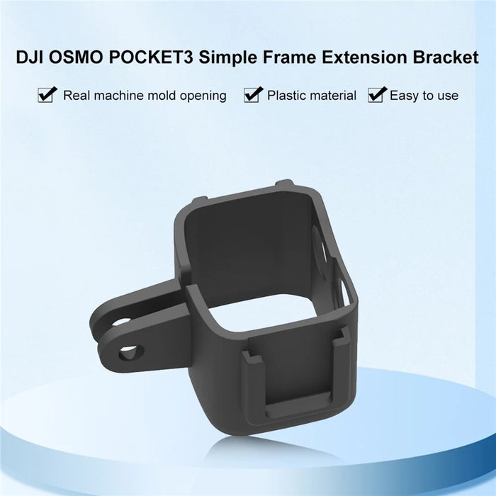PULUZ PU899B For DJI Osmo Pocket 3 Frame Camera Extension Bracket with Cold Shoe Mounts - 2