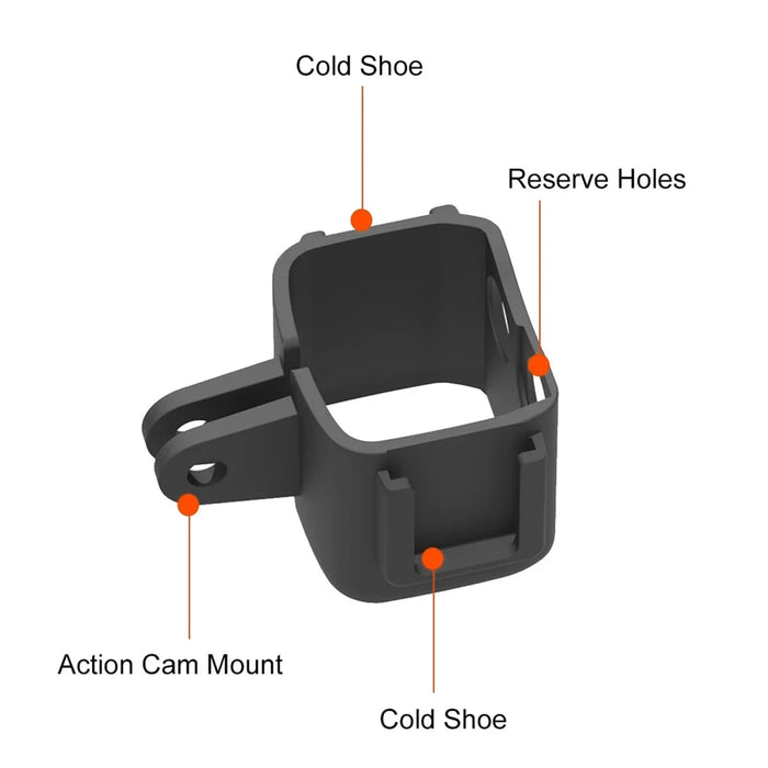 PULUZ PU899B For DJI Osmo Pocket 3 Frame Camera Extension Bracket with Cold Shoe Mounts - 5