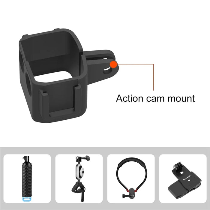 PULUZ PU899B For DJI Osmo Pocket 3 Frame Camera Extension Bracket with Cold Shoe Mounts - 6