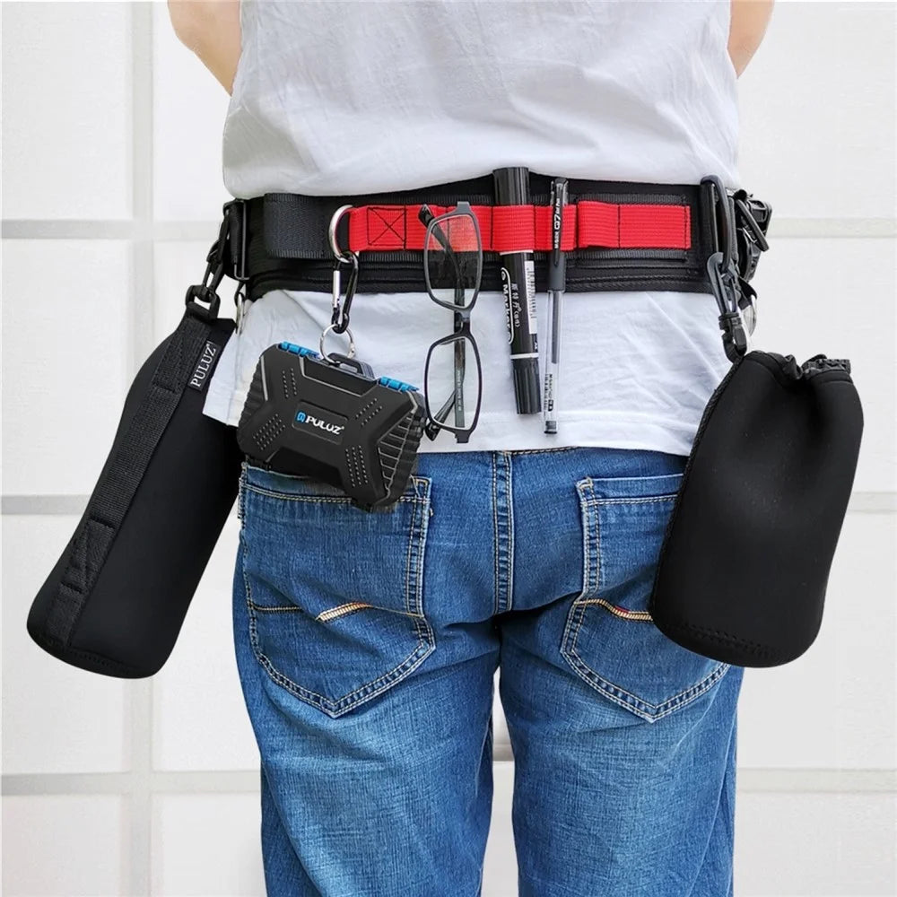 PULUZ PU234 For DSLR Camera Adjustable Waist Belt Climbing Photography Strap with Hooks - 4