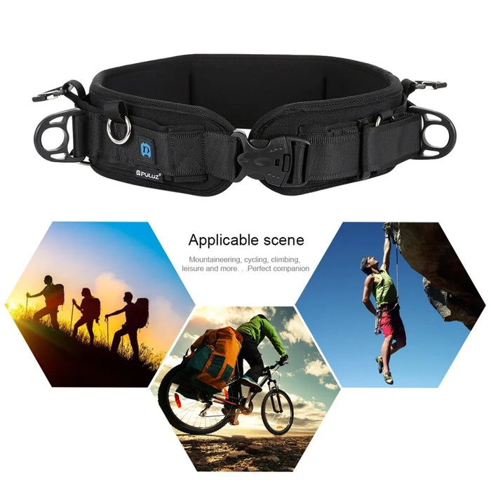 PULUZ PU234 For DSLR Camera Adjustable Waist Belt Climbing Photography Strap with Hooks - 5