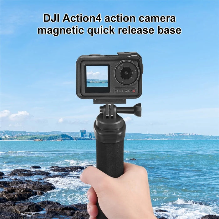 PULUZ PU934B For DJI Osmo Action 4  /  3 Magnetic Quick Release Adapter Base Expansion Mount for Selfie Stick / Tripod - 3