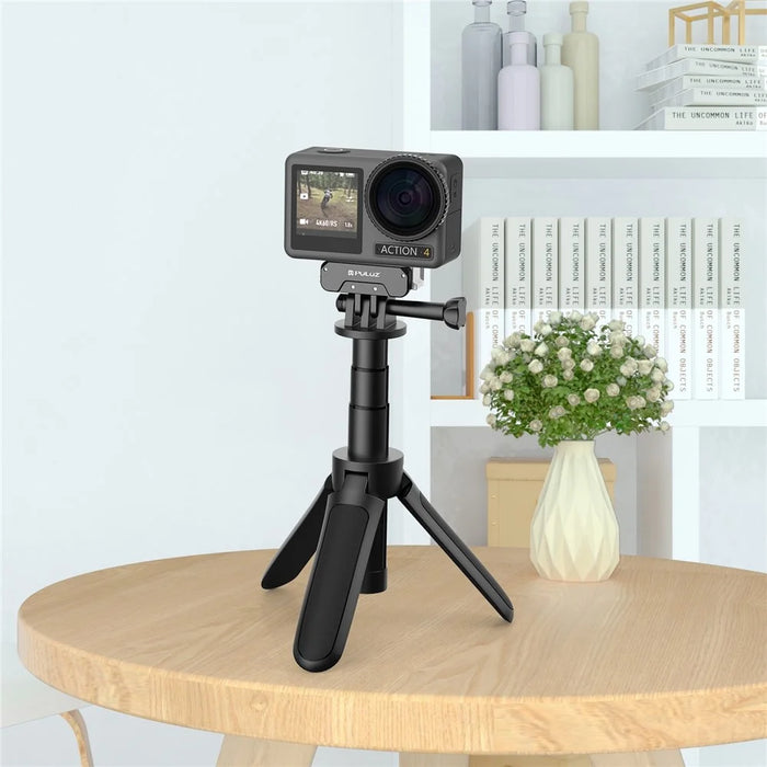 PULUZ PU995B For DJI Osmo Action 4  /  3 Magnetic Quick Release Metal Base Mount Compatible with Selfie Stick / Tripod - 7