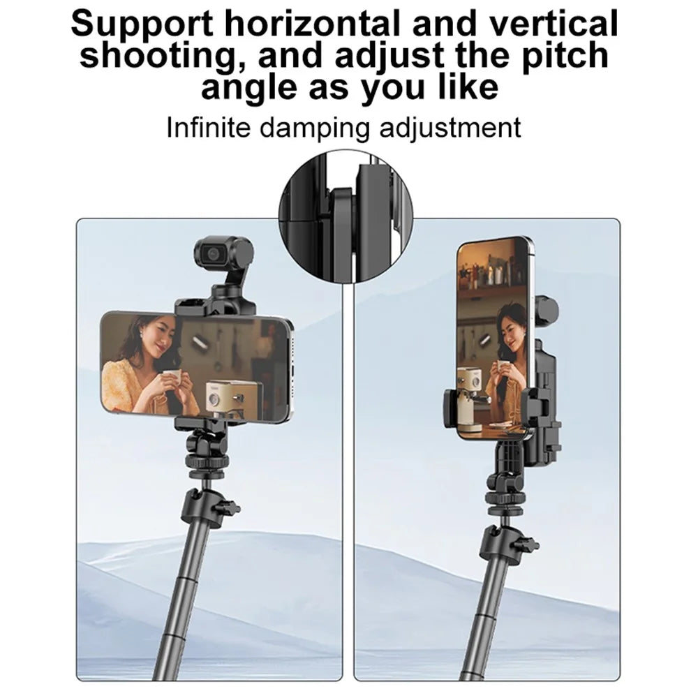 PULUZ PU726B For DJI Osmo Pocket 3 Phone Mount Holder Tripod Extension Protective Frame - 3