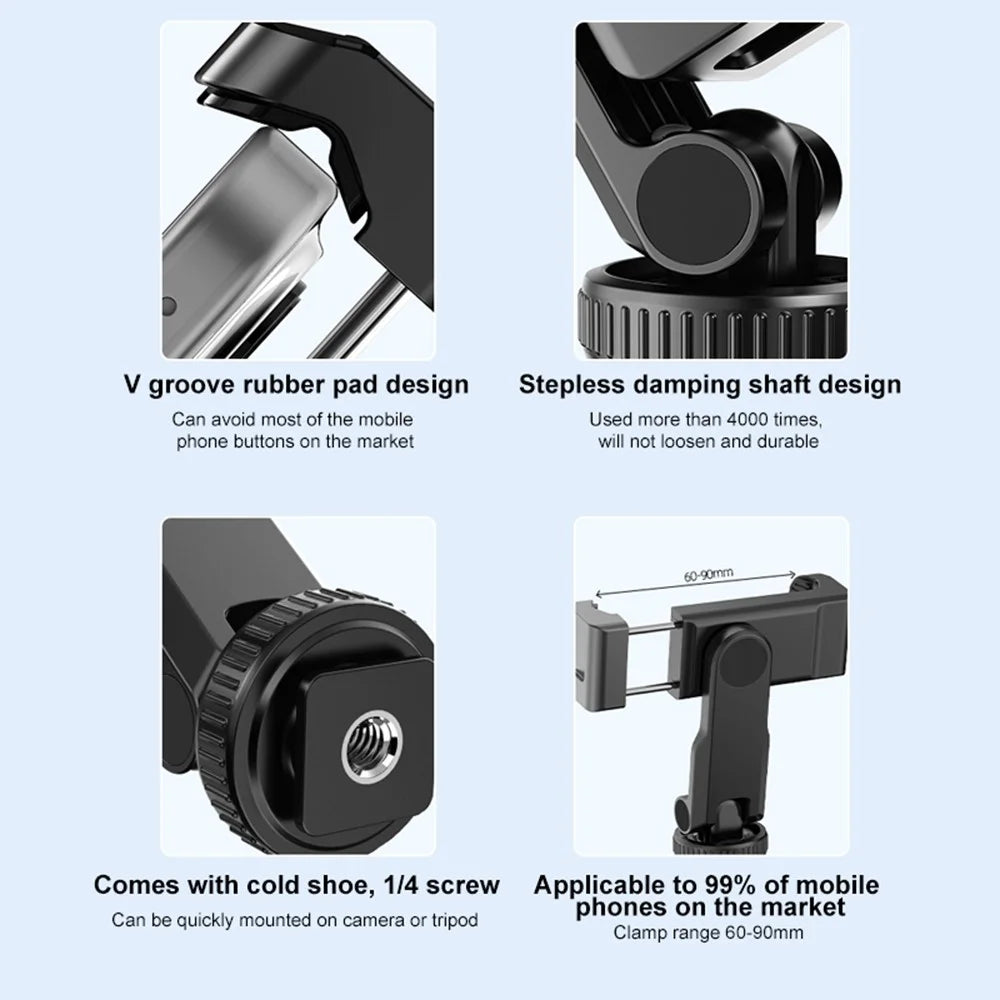 PULUZ PU726B For DJI Osmo Pocket 3 Phone Mount Holder Tripod Extension Protective Frame - 7