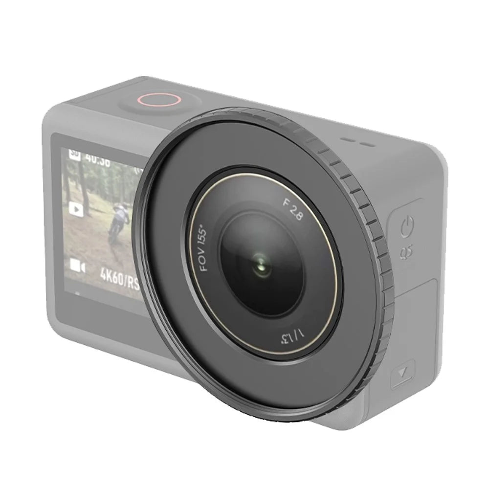 PULUZ PU994B For DJI Osmo Action 4 Filter Holder Adapter Metal Filter Frame Compatible 49mm Filters - 1
