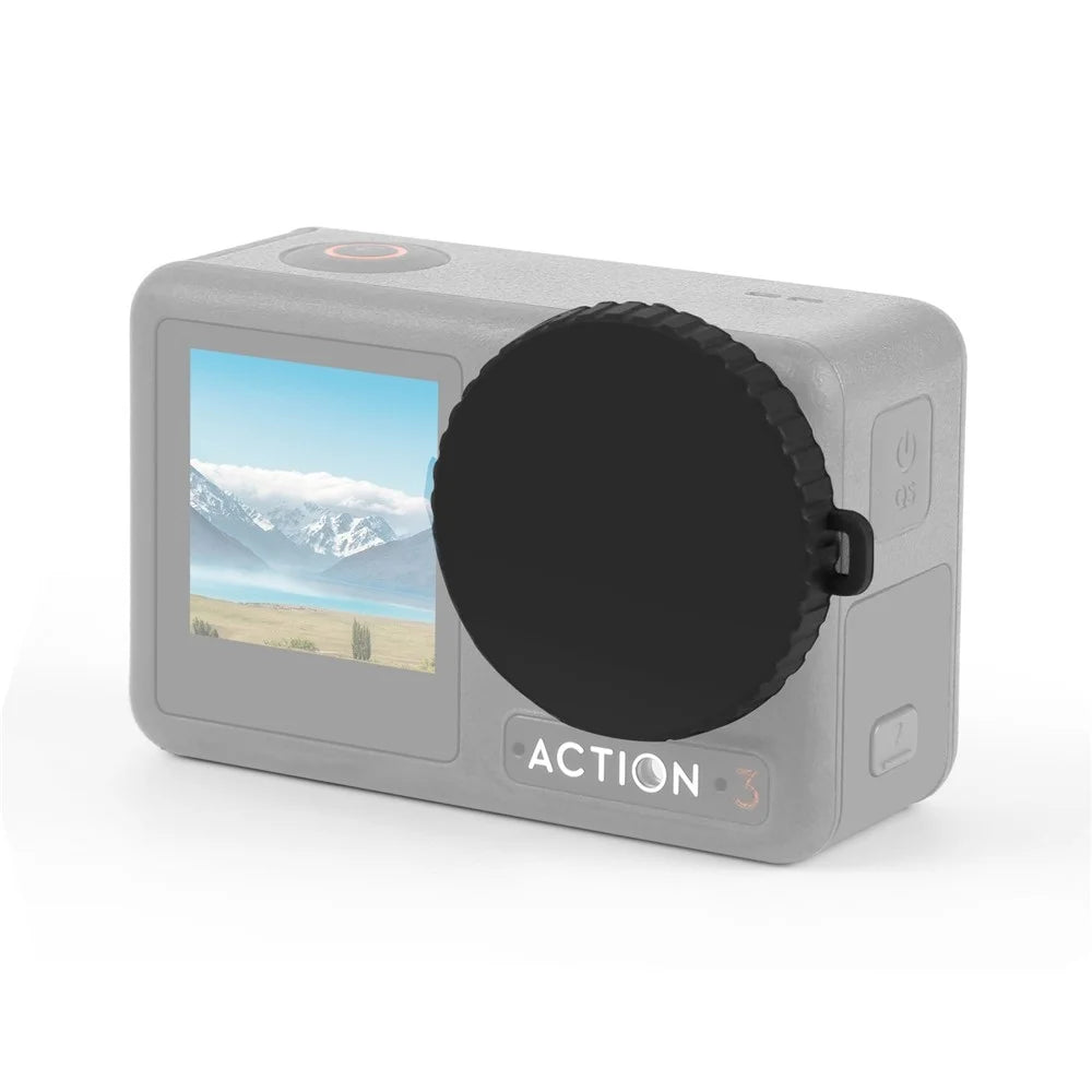 PULUZ PU996B For DJI Osmo Action 4  /  3 Lens Protective Cover Anti Scratch Silicone Lens Cap - 1