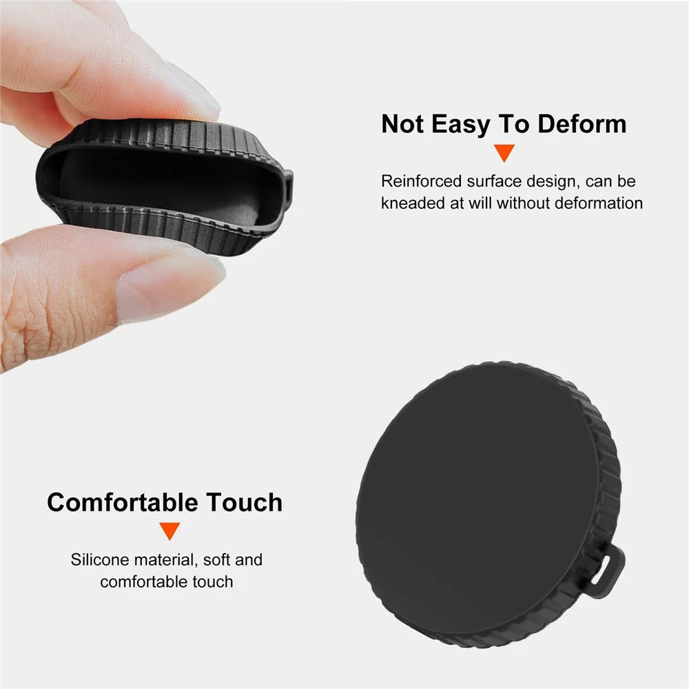 PULUZ PU996B For DJI Osmo Action 4  /  3 Lens Protective Cover Anti Scratch Silicone Lens Cap - 3