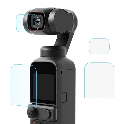 PULUZ PU530 2Pcs / Set For DJI Pocket 2 9H 2.5D HD Tempered Glass Lens Protector and Screen Protector - 1
