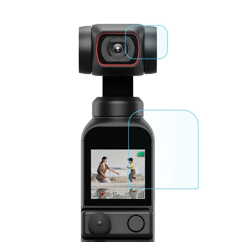 PULUZ PU530 2Pcs / Set For DJI Pocket 2 9H 2.5D HD Tempered Glass Lens Protector and Screen Protector - 2