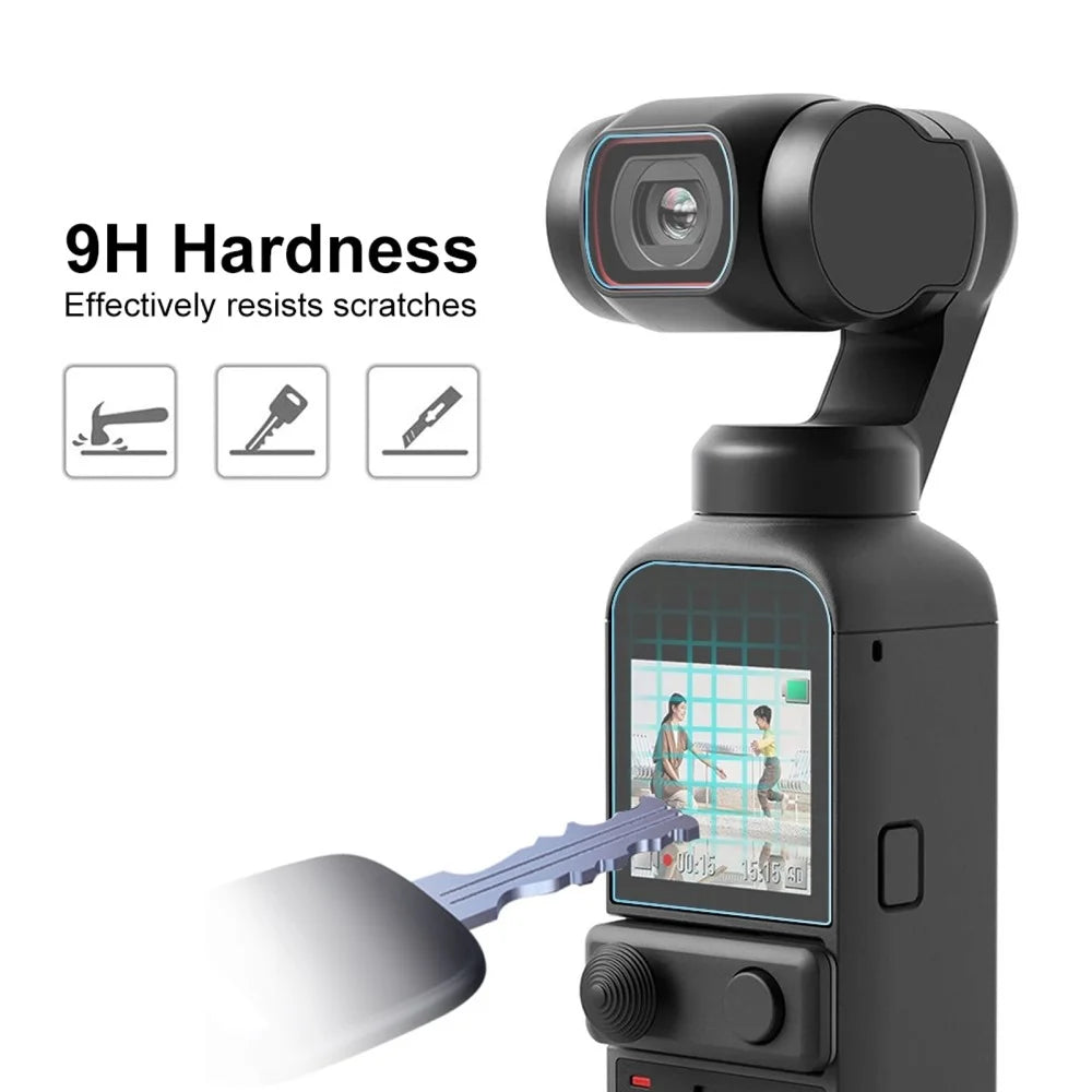 PULUZ PU530 2Pcs / Set For DJI Pocket 2 9H 2.5D HD Tempered Glass Lens Protector and Screen Protector - 3