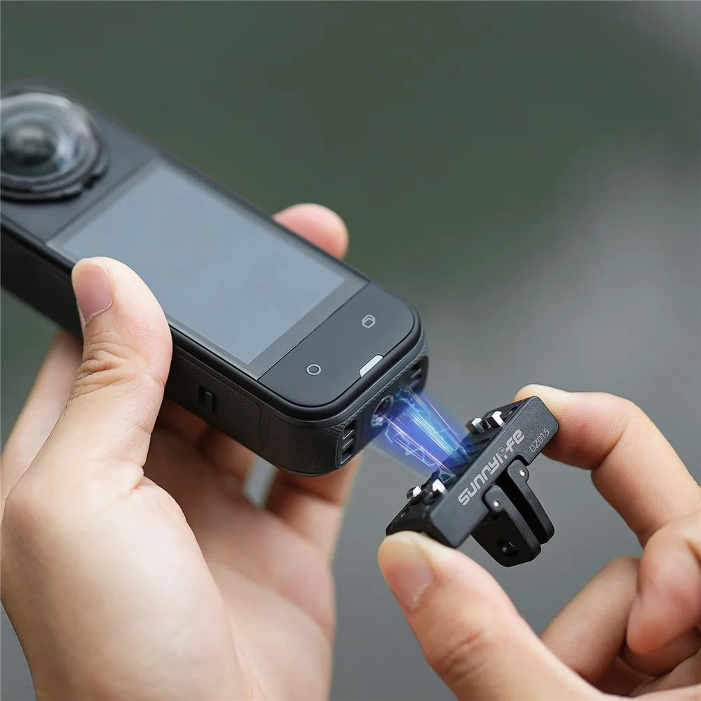 SUNNYLIFE DZ015 Magnetic Adapter for Insta360 X4 Air / X5 / Ace / Ace Pro 2 / Ace Pro Camera Foldable Buckle Mount - 6