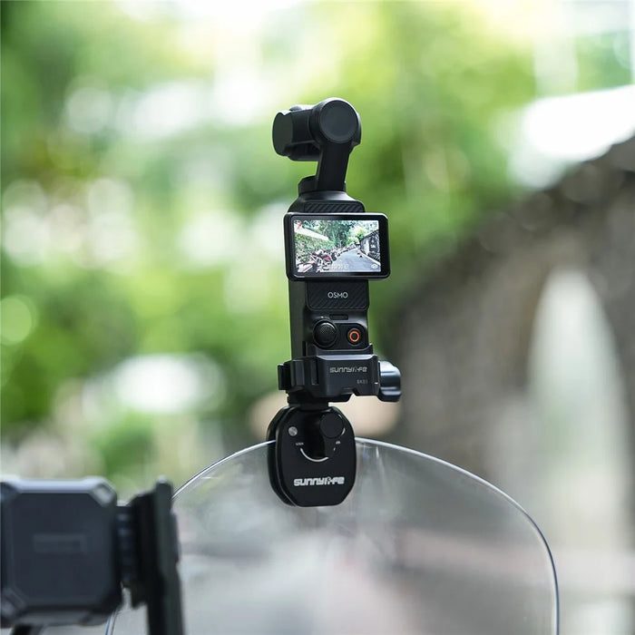 SUNNYLIFE OP3-BK03 For DJI Osmo Pocket 3 Quick Release Expansion Frame Dual Adapter Mount - Black - 7