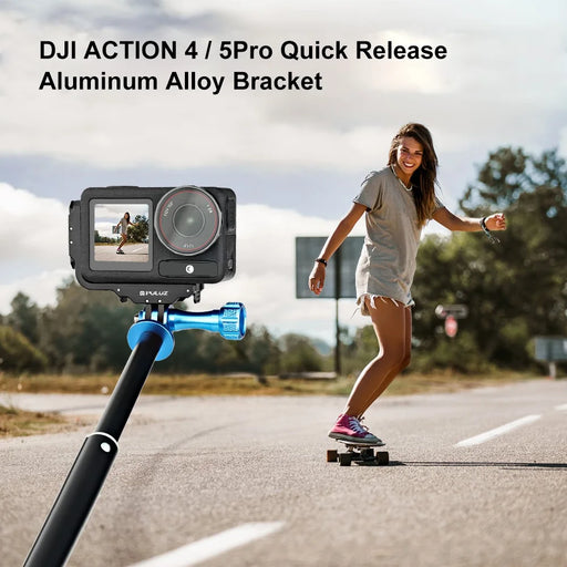 PULUZ PU768B For DJI Osmo Action 5 Pro  /  4 Dual Orientation Magnetic Quick Release Mount for Horizontal  /  Vertical Shooting - 2