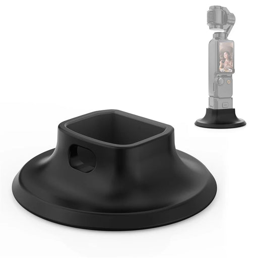 PULUZ PU754B For DJI Osmo Pocket 3 Camera Silicone Base Adhesive Mount Desktop Stand - 1