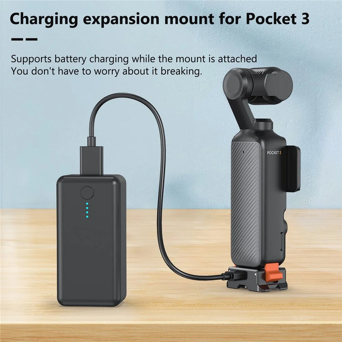 PULUZ PU734B For DJI Osmo Pocket 3 Type C Charging Base Quick Release Mount Adapter Camera Accessories - 6